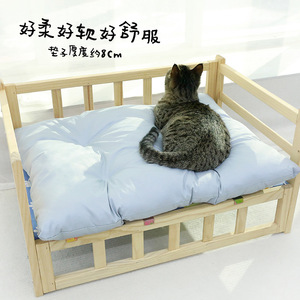 Pure Cotton Pet Sleeping Mat Rectangle Breathable Dog <b>Bed</b> Cat Mat All Season Seat <b>Cushion</b> Hand Wash Fill Material Cotton - Product Image 4