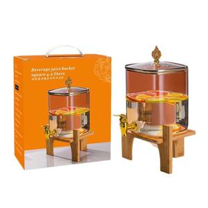 <span class=keywords><strong>Carafe</strong></span> à Jus Rotative à 360° en Verre Premium avec Couvercle et <span class=keywords><strong>Robinet</strong></span> | Distributeur et Rangement de Jus Fraîchement Pressé - Product Image 2