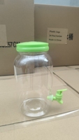 Nouveauté Été 2026 : Pichets en plastique PET de 1 gallon avec robinet pour jus et fêtes, idéaux pour la revente (3800ML, 2500ML)