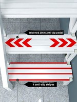 Échelle pliante en alliage d'aluminium épaissi, design antidérapant pour grenier/bâtiment duplex, utilisation intérieure/extérieure, escalier personnalisable