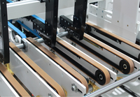 Machine automatique de pliage et de collage de petites boîtes SHH-800AG, mini plieuse-colleuse de boîtes droites à fond à verrouillage automatique