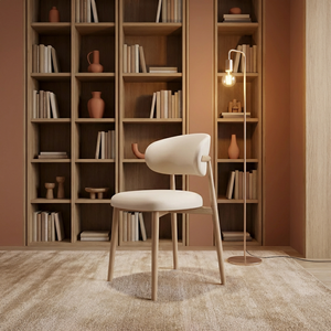 Nueva Silla de Restaurante de Metal Sólido de Diseño Moderno, Silla de Comedor de Diseño Moderno Color Beige Arena en Oferta - Product Image 4