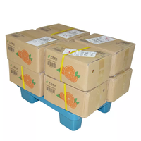Palette Euro simple face robuste 800x600, couleur personnalisée, support de sol, en PEHD, emboîtable, demi-palette en plastique pour transport et présentation