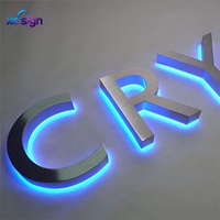 Enseigne lumineuse personnalisée haut de gamme avec logo rétroéclairé, IP65, LED, métal, 3D, transformateur AC, compatible Homekit, télécommande, XC SIGN, garantie 1 an