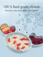 Newsun – assiettes en Silicone de qualité alimentaire pour bébé, vaisselle tendance du Guangdong, nouveaux arrivages 2023