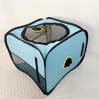 Cage de transport pliable pour animaux de compagnie, écologique, avec fonction anti-perte de poils, pour la maison et les voyages