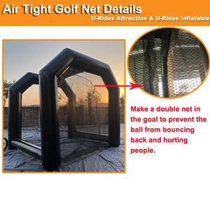 Haute qualité PVC gonflable intérieur/extérieur Football but Golf pratique balançoire simulateur filet Cage tente étanche à l'air ventilateur accessoire - Product Image 4