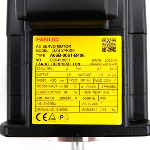 Motor de Husillo AC Fanuc de Alta Velocidad, 7.5HP, Modelo A06B-0061-B406 para Centros de Mecanizado y Tornos con 7500 RPM - Product Image 4