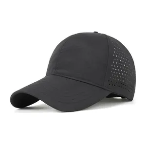 Toptan boş spor şapkaları tasarım takım logosu örgü nefes beyzbol kapaklar