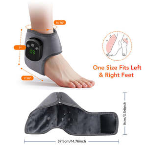 Suministro de fábrica, cinturón de masaje de muñeca, envoltura de rodilla de calefacción eléctrica portátil, 5 engranajes, temperatura, vibración, masajeador de pies recargable - Product Image 4