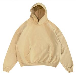 Sweat-shirts à capuche vintage en coton 100% pour hommes, personnalisés en gros, basiques, lavés, lourds, surdimensionnés, couleur violet vintage - Product Image 3