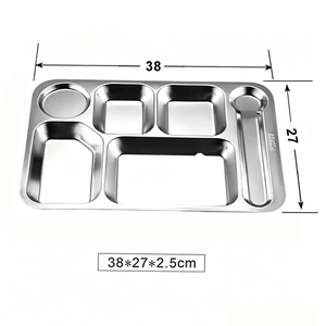 Usine chinoise de fabrication d'outils de poinçonnage, d'estampage, de moules et de matrices, assiettes compartimentées durables en acier inoxydable 304 pour <span class=keywords><strong>cantine</strong></span> 00184 - Product Image 3