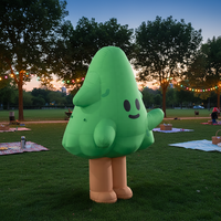 Arbre gonflable publicitaire - Imperméable et durable - 6 à 8 pieds de haut - Pour décorations de fêtes en plein air et activités événementielles