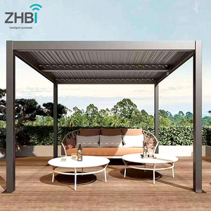 Pergola Bioclimatica di Lusso in Lega di Alluminio, Padiglione Motorizzato da Giardino, Pergole Antivento <span class=keywords><strong>e</strong></span> Parasole <span class=keywords><strong>per</strong></span> Terrazze <span class=keywords><strong>e</strong></span> Giardinaggio Esterno - Product Image 3