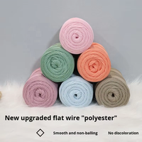Flat Yarn Macrame Rope Hollow Filled Yarn Rope for Hat Woven