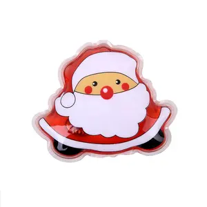 Múltiples colores Santa Claus rectángulo forma de corazón forma reutilizable Gel mágico mano paquete caliente SGSCertificate paquetes de calor