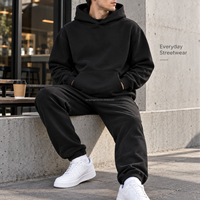 Sweat-shirt à capuche uni 500 GSM, coupe oversize, style streetwear décontracté, impression de logo personnalisée, vente en gros OEM pour homme