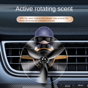 Purificador de aire de aromaterapia para coche para <span class=keywords><strong>hombre</strong></span> y mujer, Perfume de coche para astronauta, salida de energía cinética, accesorios de fragancia para vehículo, adornos - Product Image 3