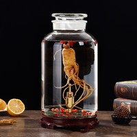 1,5 L 2L 5L 7,5 L 15L 20L Bocal en verre de stockage de grande capacité Réservoir Kimchi Bocal à cornichons Bouteille en verre de vin de ginseng