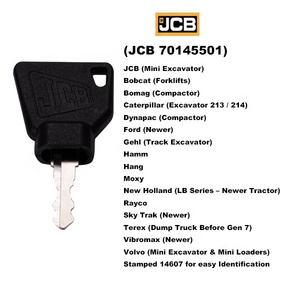 JCB 70145501 kunci pengapian peralatan berat cocok Bomag <span class=keywords><strong>Bobcat</strong></span> kucing baru Holland Volvo Forklift kunci traktor ekskavator - Product Image 5