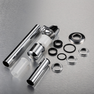 Tùy chỉnh nhà máy Vòng cơ thể trực tiếp Siphon cống p-tarp chai bẫy chống mùi Brass Bạc phòng tắm bồn rửa Siphon - Product Image 4