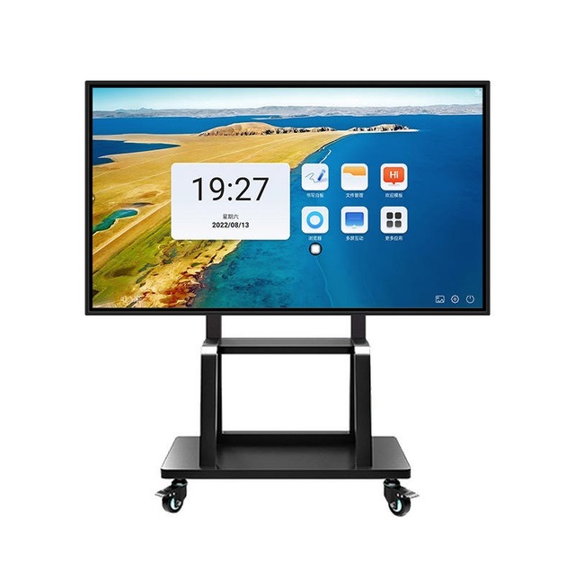 VORTEX 65-Inch 4K LCD Interactive Flat Panel with Anti-Glare Coating Capacitive Touchscreen 5-Year Warranty