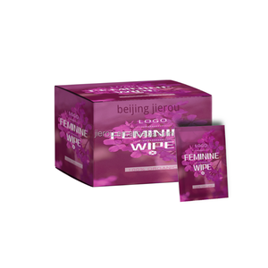 Lenços Higiênicos Femininos Orgânicos Não Tecidos Embalados Individualmente para Marca Própria, com Aromas, Cores e Tamanhos Personalizados, Limpeza OEM - Product Image 1