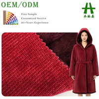 Tissu en polaire chenille jacquard uni 100% polyester Mulinsen Textile avec doublure Sherpa