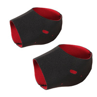 Semelles orthopédiques en EVA pour chaussures, amorti intérieur, anti-dérapantes, avec trous, couvre-talons, chaudes, noires et rouges, 2 paires, toutes saisons