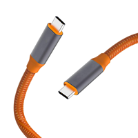Cable USB 3.2 Gen2 Tipo-C de Función Completa para Grabación de Video, 20 Gbps, Cable de Transmisión de Datos de Alta Velocidad, Tejido de Nailon de Alta Densidad