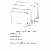 Cadre photo numérique magnétique en acrylique transparent avec logo personnalisé, impression UV/sérigraphie, montage mural pour la décoration de la maison et du bureau