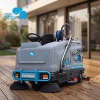 Mini Hippo – Autolaveuse autotractée robuste pour usage commercial, équipement de nettoyage de sols pour rues et parkings