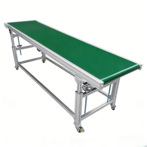 Nastro Trasportatore Orizzontale in <span class=keywords><strong>PVC</strong></span> a Prezzo di Fabbrica, Sistema di Nastro Trasportatore Piatto Verde per Alimenti, Dimensioni Personalizzate per Uso Industriale - Product Image 6