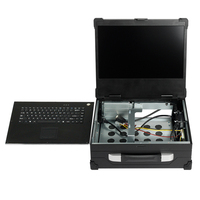 Casing komputer sasis Server industri layar Lcd 16.1 inci desain baru dengan tiga slot Pcie