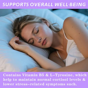 ยาเมลาโทนินสำหรับ <span class=keywords><strong>B5</strong></span>อาหารเสริมเพื่อสุขภาพแบบแคปซูลช่วยให้ผ่อนคลาย180นอนหลับ - Product Image 3