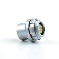 TT F Series Venta al por mayor CE ROHS Receptáculo de montaje en panel DBP DBPU 102 Z051 130 + Conector circular de 2 pines para audio y video