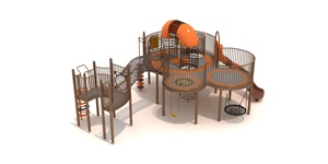 Ensemble de glissades d'escalade en plastique <span class=keywords><strong>pour</strong></span> aire de jeux extérieure multifonctionnelle personnalisée <span class=keywords><strong>pour</strong></span> enfants, construction de haute qualité, capacité de 8 enfants - Product Image 2