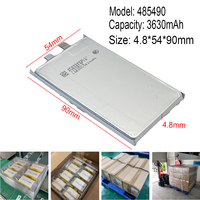485490 3630mah 3.85V ODM Baterai Lithium Ion Polymer Semi-solid State Isi Ulang 3.7v untuk Gimbal Genggam Laptop