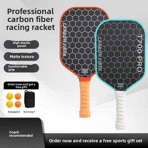 Raqueta <span class=keywords><strong>de</strong></span> <span class=keywords><strong>Pickleball</strong></span> <span class=keywords><strong>de</strong></span> Fibra <span class=keywords><strong>de</strong></span> Carbono T700 40cm 240g, Textura <span class=keywords><strong>de</strong></span> Tela Popular con Patrón Hueco Mate, Deportes al Aire Libre, Directo <span class=keywords><strong>de</strong></span> Fábrica - Product Image 4