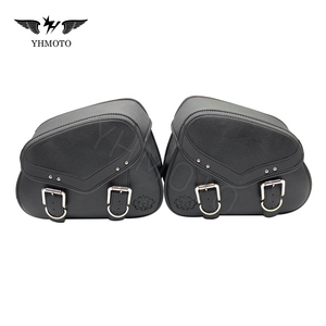 Bolsa de alforjas laterales para motocicleta, alforjas de equipaje, paquete de caja, para Honda VTX 1800 <span class=keywords><strong>1300</strong></span> Street Gilde FLHX XL883 XL1200 - Product Image 2