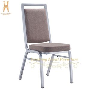 Chaise en métal de banquet de dos carré de vente chaude pour la <span class=keywords><strong>réception</strong></span> de restaurants d'événement de salles à manger d'hôtel de banquet - Product Image 1