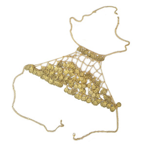 Hot Vintage Style Collier <span class=keywords><strong>Soutien</strong></span>-<span class=keywords><strong>Gorge</strong></span> Chaîne Bijoux À La Mode Cristal Sautoirs Alliage et Zinc Bambou Chaîne pour Anniversaires - Product Image 6