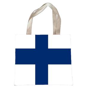 Sac à main personnalisé <span class=keywords><strong>en</strong></span> toile de haute qualité avec drapeau français, 16 x 14 pouces, double face - Product Image 2