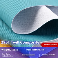 290T sergé Composite sac tissu imperméable Polyester imprimé avec Nylon Imitation Oxford tissu Type PU enduit pour sacs à dos
