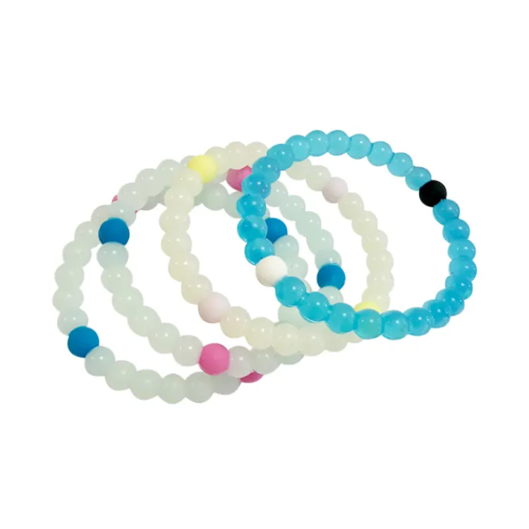 Unique Design New Style Elastic Beaded Silicon Wrist Band Silicone Bracelet For Events