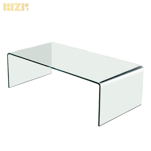 Mesa de centro de diseño de cristal superior transparente templado completo estilo Simple Natural mesa de centro de diseño de 12Mm de grosor moderna para Hotel hogar banquete Villa, etc, - Product Image 4