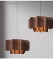 Lámpara Colgante de Ratán Estilo Japonés Wabi Sabi, Lámpara de Techo Vintage Nórdica Zen para Restaurante