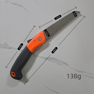 Sega a Mano Portatile Industriale con Lame Pieghevoli in Acciaio per Taglio Legno 150mm - Product Image 6