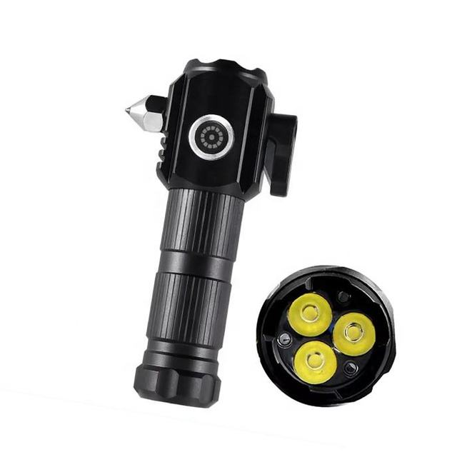 Compact Emergency LED Flashlight Aluminum Alloy IP54 Rechargeable Super Bright Mini Pocket Size Tactical Flashlights High Lumens