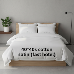 Set di Biancheria da Letto in Puro Cotone per Hotel a Cinque Stelle, Quattro Pezzi, Copripiumino e Lenzuola, Tecnica di Tessitura, Vendita all'Ingrosso per B&B - Product Image 6